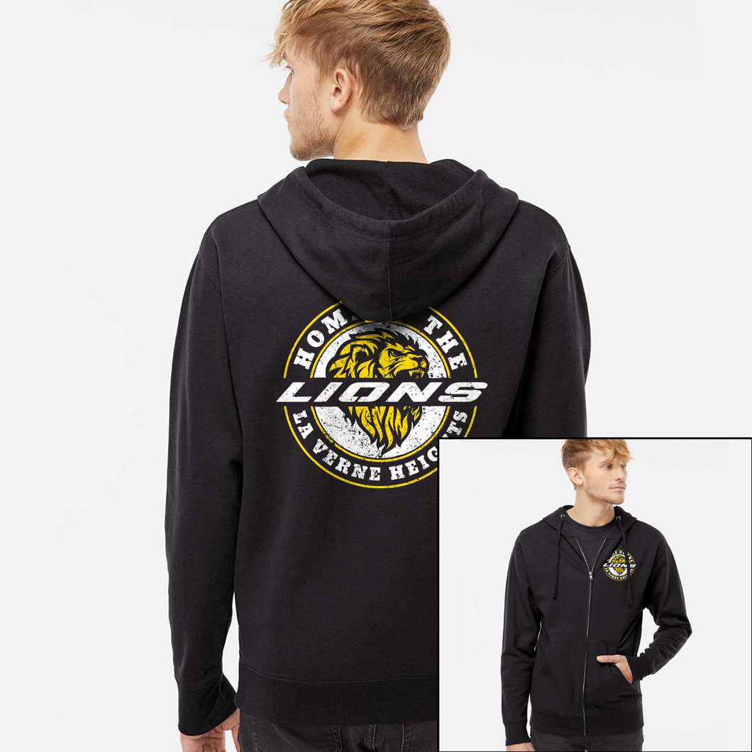 La Verne Heights Lions - Zip-Up Hoodie